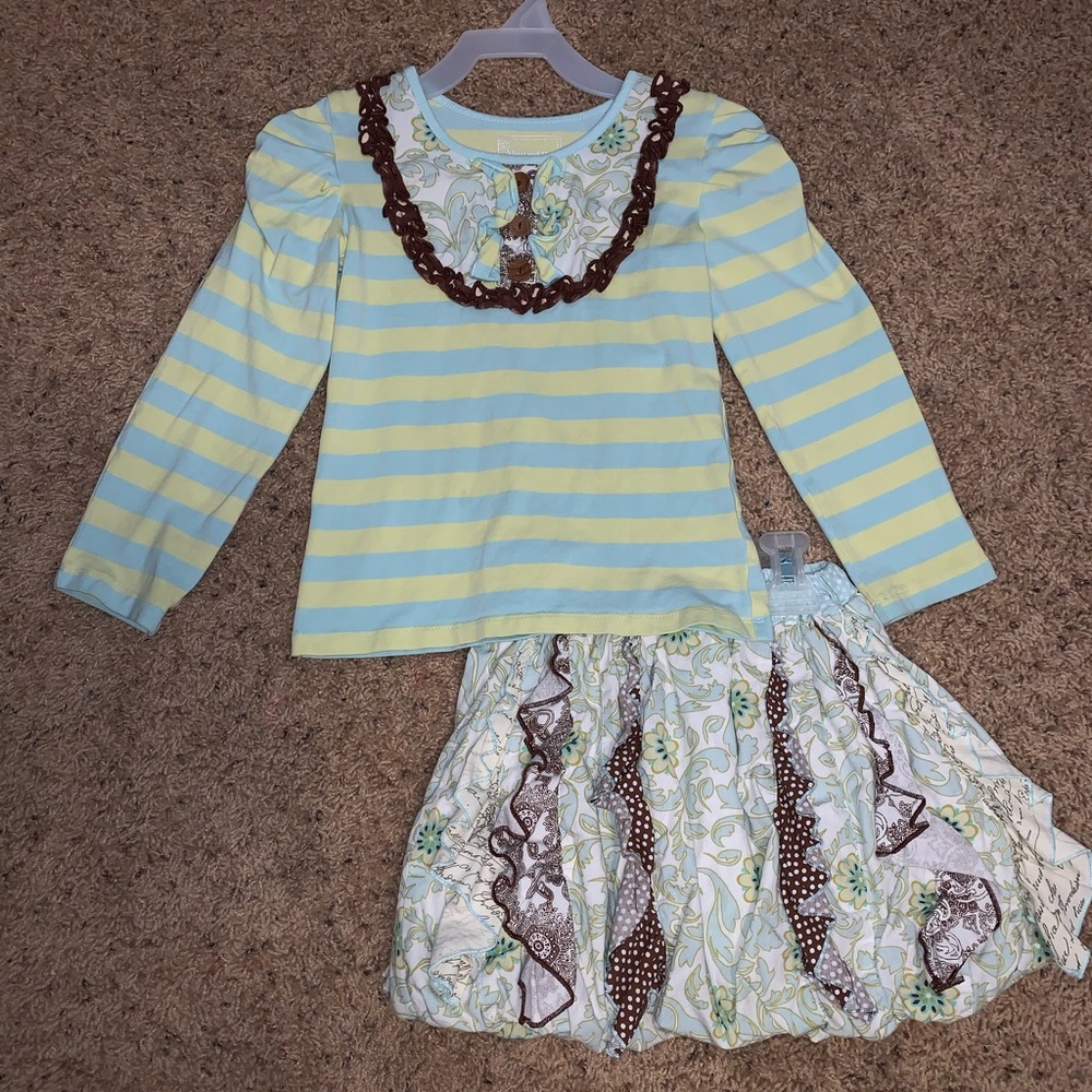 Mustard Pie Skirt Set